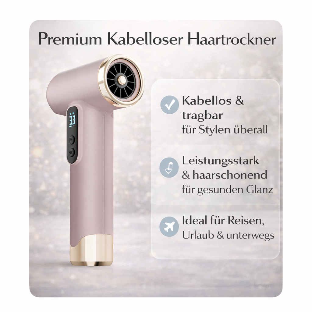 FOEHNCURL™ Premium Kabelloser Haartrockner
