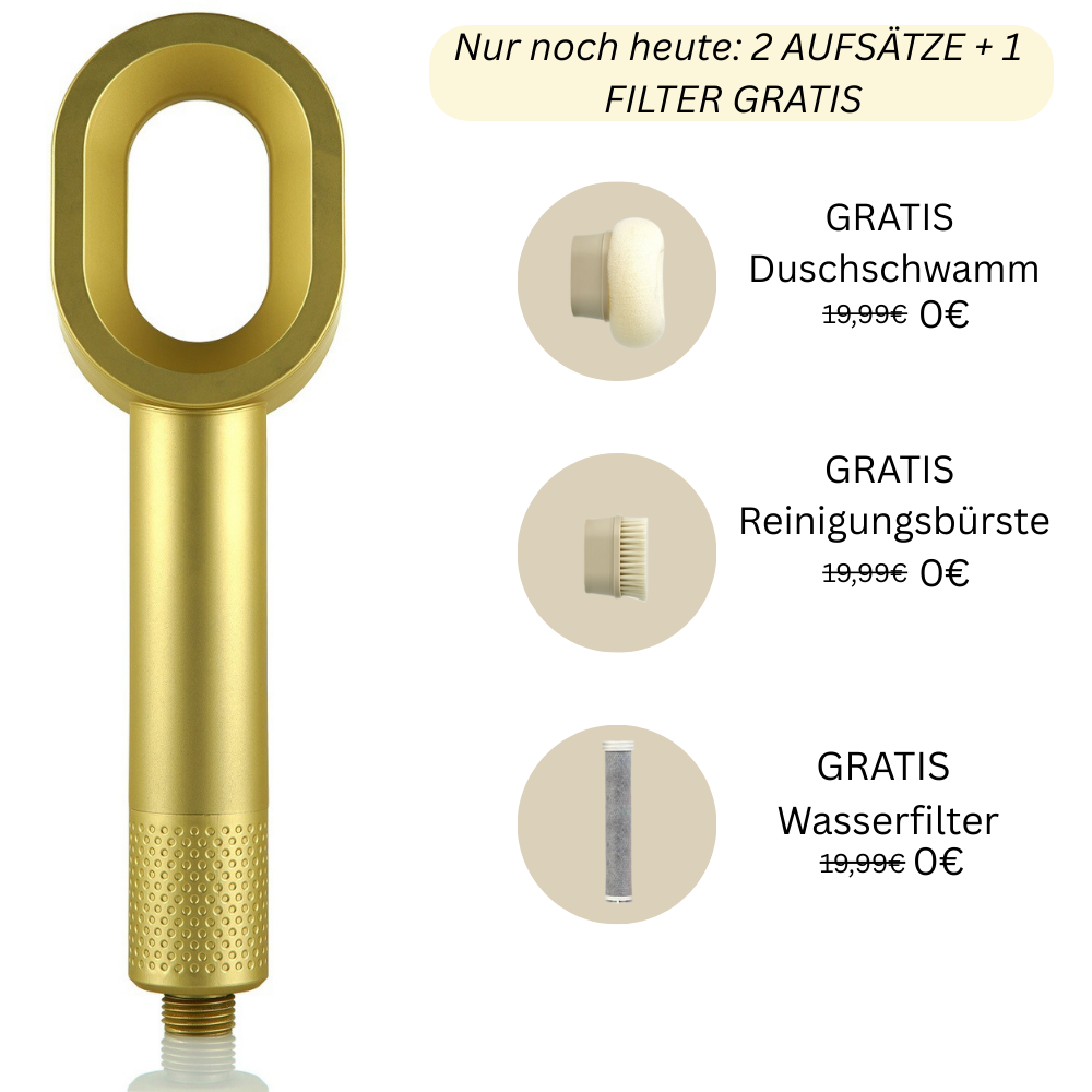 FOEHNCURL™ 3in1 Premium Filterduschkopf