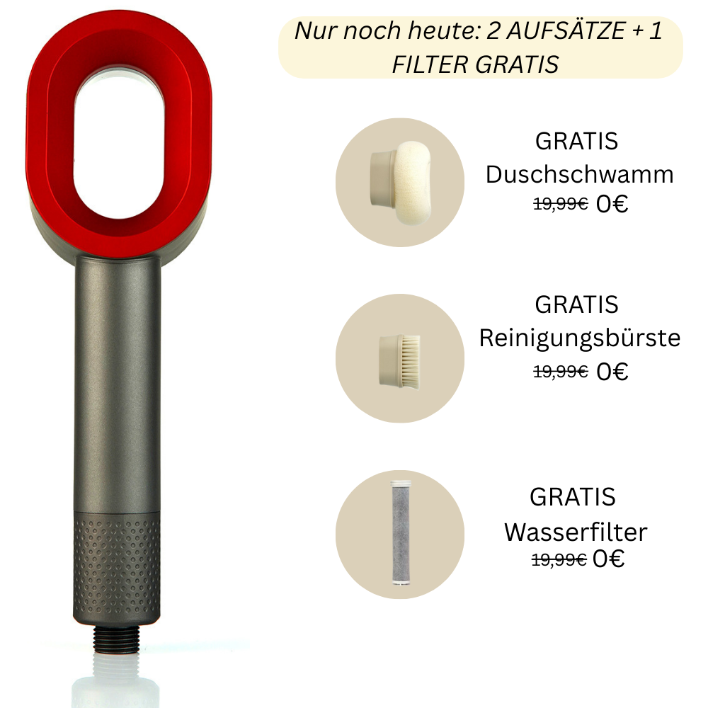 FOEHNCURL™ 3in1 Premium Filterduschkopf
