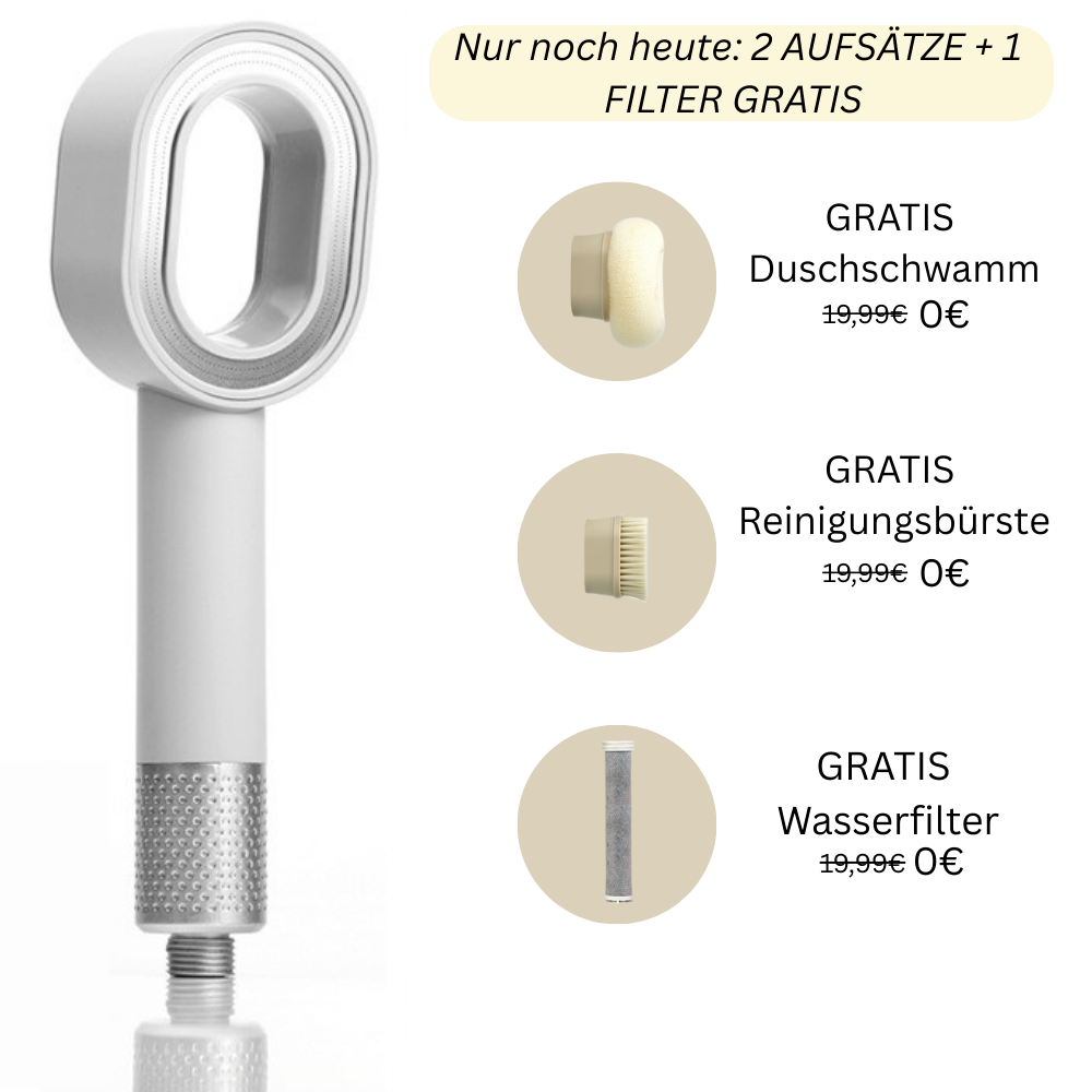 FOEHNCURL™ 3in1 Premium Filterduschkopf