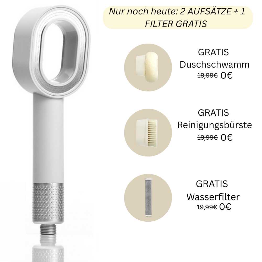 FOEHNCURL™ 3in1 Premium Filterduschkopf