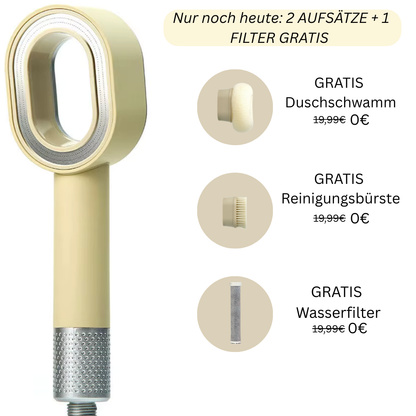 FOEHNCURL™ 3in1 Premium Filterduschkopf