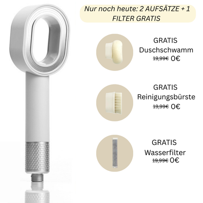 FOEHNCURL™ 3in1 Premium Filterduschkopf